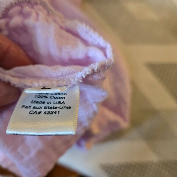 Stark X Bubble Blouse Womens Large Lilac Purple Gauzy Dolman Sleeve Festival - Picture 10 of 12